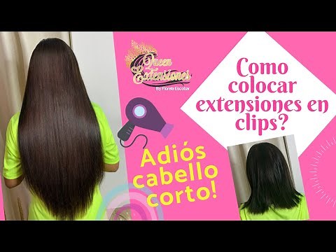 Cómo colocarse extensiones de cabello en clips? - Queen extensiones