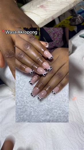 Nail Art Tutorial: Easy Cow Print and French Tips