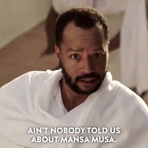 Donald Faison is 14th-century African emperor Mansa Musa, a man who was so incredibly rich and powerful, you’d think more people would know about him. New episode tonight, 10/9c on Comedy Central. | Drunk History