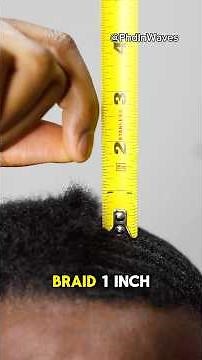 Can I braid 1 inch hair?