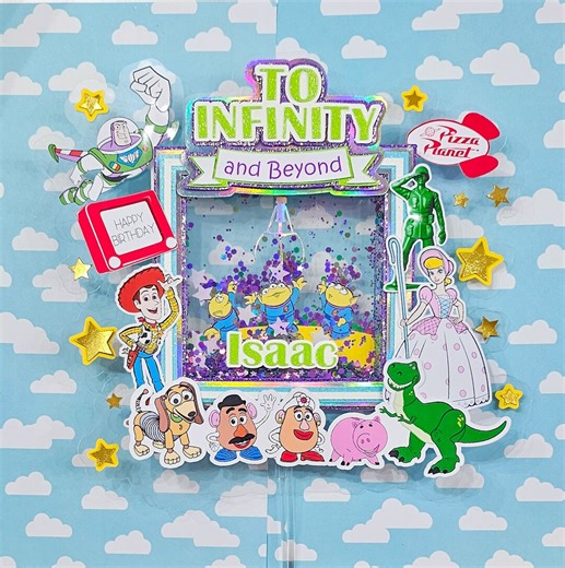 3D Shaker Cake Topper: Toy Story Birthday Party Decoration With Light - Etsy