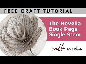 Making paper roses from old books. Single stem paper rose tutorial easy handmdae crafts #handmade