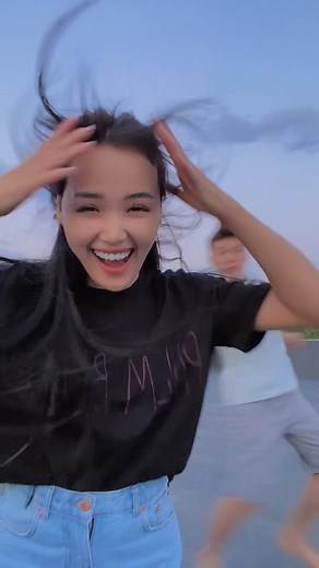 Rooftop Dance Performance with Scenic Mountain View