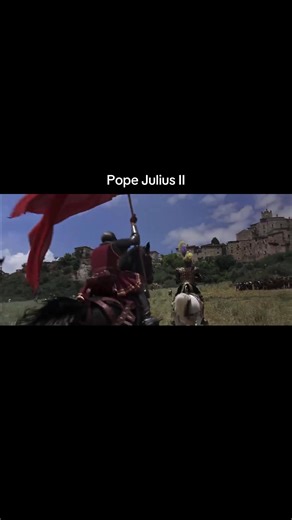 Rex Harrison as Pope Julius II takes a town in The Agony and the Ecstasy (1965). #rexharrison #pope #film #battle #history