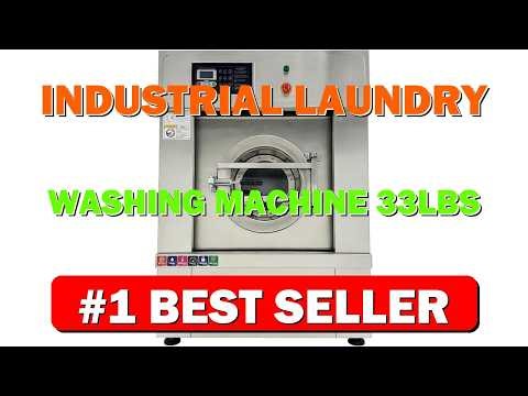 Industrial Laundry Washing Machine 33LBS Capacity Commercial Washer Cleaning Machine 2i - B0F62N399T
