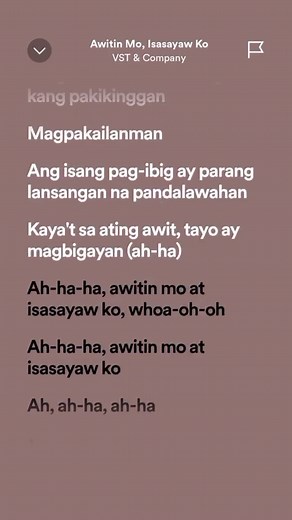 Awitin Mo, Isasayaw Ko - VST & Company: Lyrics and Meaning