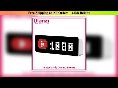 Ulanzi TC001 Smart Pixel Clock Weather Forecast Function Scientific Management of Time Full Color