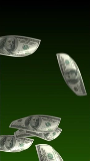 Day 9 Money falling animation created from a single one