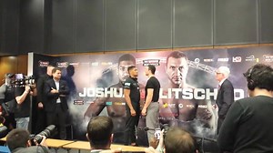 Anthony Joshua and Wladimir Klitschko face off! | Boxing News