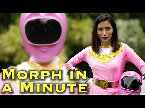 Nicole Andersson as the Zeo Pink Ranger [Power Rangers Morph In A Minute]