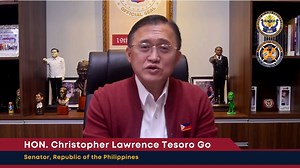 Message for the 32nd BFP Anniversary from the office of Hon. Christopher Lawrence "Bong" Tesoro Go, Senator, Republic of the Philippines. Senator Go is the principal author of Republic Act 11589 or the BFP Modernization Act. ﻿The law provides for a multi-year modernization program that includes the acquisition of modern fire equipment, expansion of the BFP’s manpower, and provision of new and highly specialized training for firefighters. This law also mandates the BFP to conduct monthly fire pre