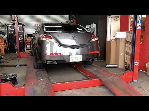 Acura TL exhaust **Muffler delete** & Resonator Delete