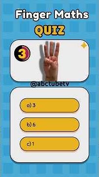 Finger Maths Challenge: Can you count your way to victory #maths #fingermath