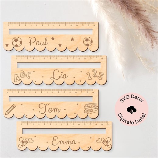 Laser Cut School, School Laser File, Ruler Svg, SVG Ruler, Laser Cut Ruler, Laser Cut Wooden Ruler Bundle, SVG Cutting File, Cut Files Ruler - Etsy