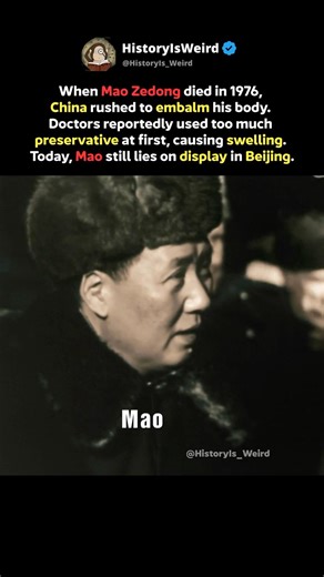 Mao Zedong Was Embalmed #shorts
