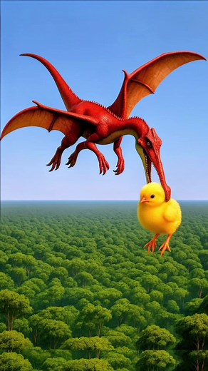 Unbelievable Escape from the Dinosaur’s Nest 🦖🐥 A clever chick faces danger inside a mysterious dinosaur nest deep in the jungle. With pure courage and quick instinct, it breaks free and launches into a breathtaking aerial escape. A cinematic AI short filled with tension, intelligence, and survival. 🎥 A Chick Moment Original 🐥 Follow @ChickMoment for more intense cinematic AI stories. #AnimalRescue #HeartTouchingStory #ChickMoment #DinosaurScene #cinematicshort