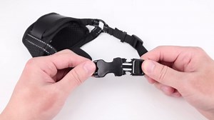 Dog Muzzle for Small Medium Large Sized Dogs, Soft Mouth Guard Muzzles with Adjustable Breathable Mesh, Puppy Muzzle Mask for Training, Black XL