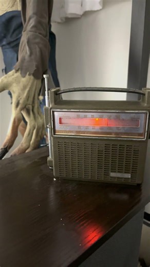 New radio prop I made for the 2026 lab display #radiodesign #purgatoryprops #aamonocto #halloween