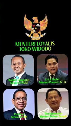 Menteri Loyalis Jokowi #shorts #jokowi #bahlillahadalia #erickthohir #pratikno #titokarnavian #news