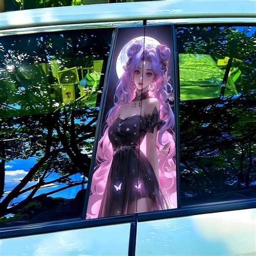 Pink Sailor Moon Car B-pillar Sticker Set, Universal Scratch-resistant Protective Film, Cute Car Accessories for Anime Lovers. - Etsy