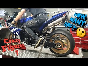 Yamaha R1 2009 RN 22 Dyno run, results in the description