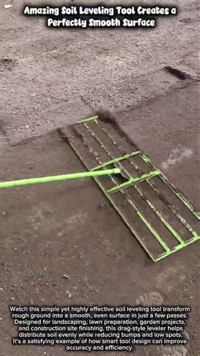 Amazing Soil Leveling Tool Creates a Perfectly Smooth Surface #diyprojects #construction