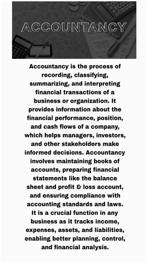 What is Accountancy? | Meaning, Importance, and Role in Business | Accounting Explained