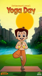 60K views · 918 reactions | Breathe in, breathe out, and say "Happy Yoga Day!" Let's celebrate the fun of stretching and finding our inner calm. #InternationalYogaDay #YogaDay #YogaForWellness #YogaForKids #Mindfulness #CelebratingYoga #ChhotaBheem | Chhota Bheem | Facebook