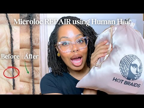 How to REPAIR Locs/Microlocs using Crotchet Needle| Adding DIY Loc EXTENSIONS using Human Hair