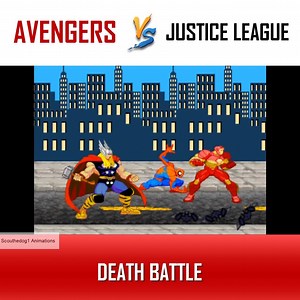 26K views · 392 reactions | Hey guys! Check out this fun to watch Justice League vs Avengers Death Battle by Scouthedog1 Animations with an intriguing ending :D Make sure to support Scouthedog1 Animations! :) And let us know what you think about this battle! | Superhero Fanverse | Facebook