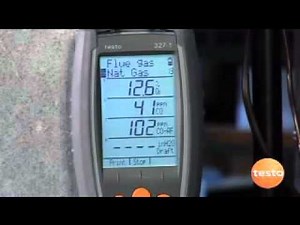 Combustion Analysis with the testo 327
