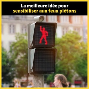 Faire danser le petit bonhomme des feux rouges pour la sécurité des piétons. Une idée amusante, géniale… et qui porte ses fruits ! Crédits : Smart par l’agence BBDO (2014) | Creapills