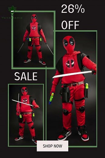 Kidpool Baby Deadpool Costume Deadpool & Wolverine Cosplay Jumpsuit Toddler Wade Wilson #Takerlama