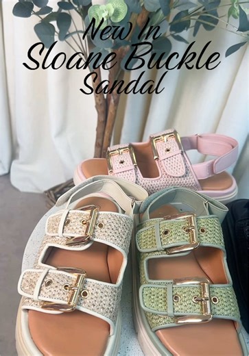 Sloane Buckle Sandals: Comfort and Style This Summer