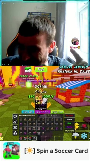 Spin a soccer card live summer update part 2 ♥️💥⚽🔥🌞 #fyp #roblox #football #tiktoklive #livehighlights