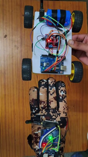 RC Hand Gesture Car – Final Test Run 🤖🚗🔥₹shorts #rccar #arduino #shorts