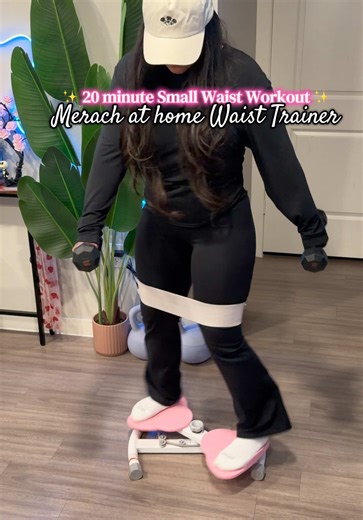 Small waist workout ✨ with the MERACH Ab Twist Board 🔥 amazing at home core workouts in 20 minutes! #core #workout #waisttrainer #smallwaist #fitness