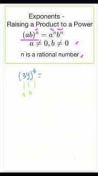 Exponents Made Easy: Power of a Product Rule