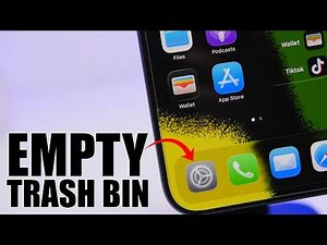 How To Empty The TRASH on iPhone !