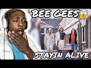 FIRST TIME HEARING Bee Gees - Stayin Alive (OFFICIAL MUSIC VIDEO) (REACTION)