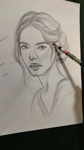 Ashok Kumar on Instagram: "Day 16/30 😍 Easy Way to draw portrait 🥰 For Online Classes Book your seat now January month batch Basic to advanced level drawing step by step in live class For more information Contact/WhatsApp 7763820202"