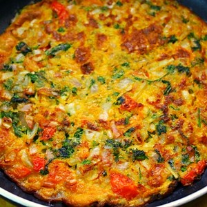 masala omelette, indian omelette for breakfast - Yummy Indian Kitchen