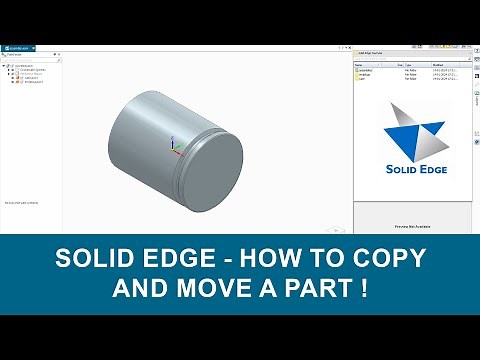 How to Copy and Move parts in Solid Edge