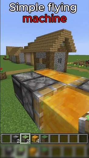 How to build a simple flying machine in minecraft #minecraft #redstone #viral #tutorial