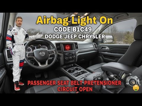 B1C49 Code SOLVED! (Dodge, Jeep, Chrysler) Passenger Seat Belt Pretensioner Circuit Repair