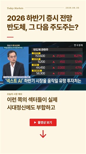 하반기, 반도체 다음으로 주목할 섹터는? | 내일전략 | 성공투자 오후증시