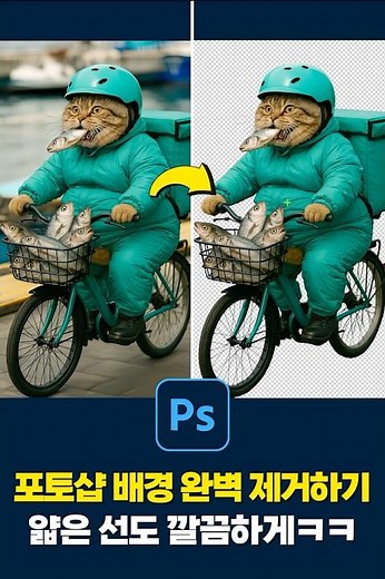 포토샵 30초팁! 진짜 완벽한 배경제거 끝판왕 꿀팁ㅋㅋ (Photoshop Tips)