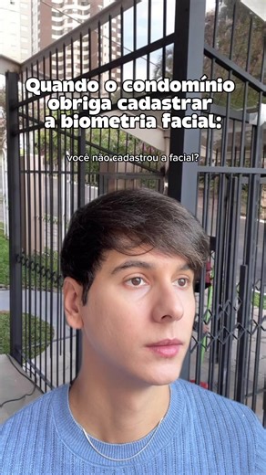 LEEEEI 13.709/2018 🗣️ A Lei Geral de Proteção de dados garante a proteção dos dados pessoais, inclusive os dados biométricos, como o reconhecimento facial. Isso significa que o condomínio não pode obrigar os moradores a realizarem cadastro de reconhecimento facial como única forma de acesso. Dados biométricos são considerados dados sensíveis e exigem tratamento adequado, finalidade legítima e, principalmente, respeito à liberdade do titular. 🚫 O condomínio não pode limitar a entrada exclusivam