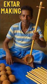 🎶 Ektara Making Process | From Raw Bamboo to Musical Magic 🎶