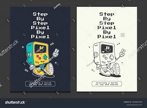 Retro Posters Vintage Video Game Console Stock Vector (Royalty Free) 2404845595 | Shutterstock